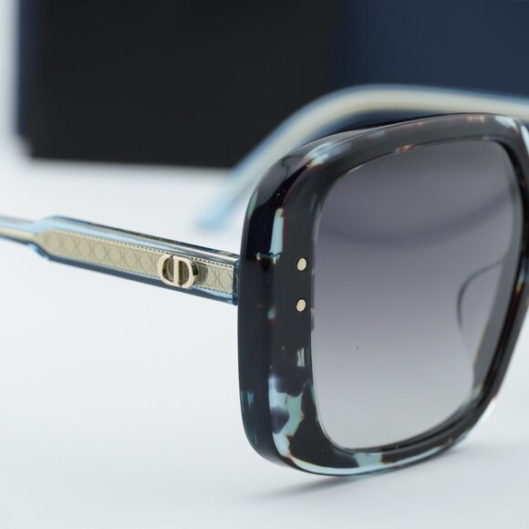 Dior DIORHIGHLIGHT S3F 28A1 Square Sunglasses - Havana/Smoke main image 4